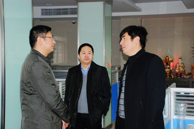 鹽城市經(jīng)信委、軟件園領(lǐng)導蒞臨鹽城思科檢查指導工作會議報道